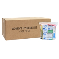 Women's hygiene kit case of 25