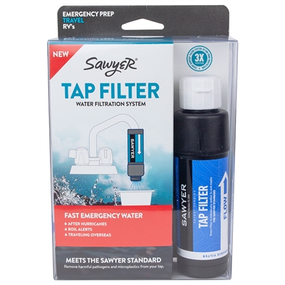 SP134 Sawyer TAP Water Filtration System, Fits Faucets and Hose Bibs