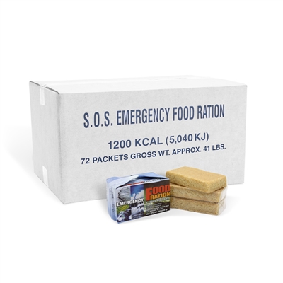SOS Food Bar - 1200 Calorie - Case of 72