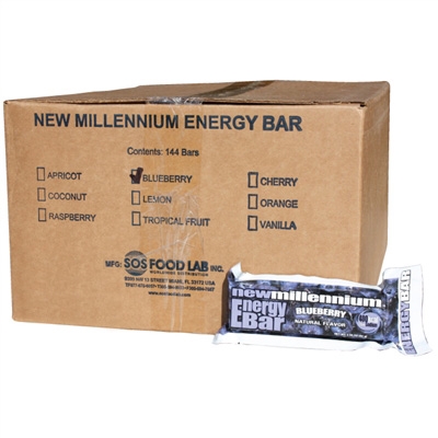 Millennium Energy Bar - Blueberry - Case of 144