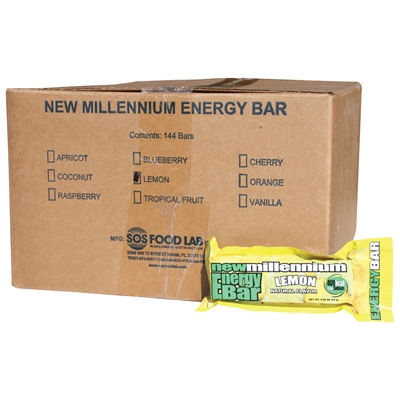 Millennium Energy Bar - Lemon - Case of 144