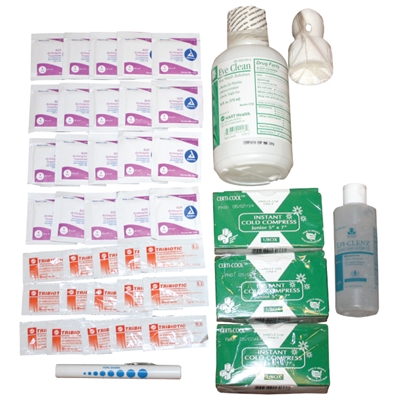 This 5 person trauma first aid refill kit is great when needing to refill your first aid supplies
