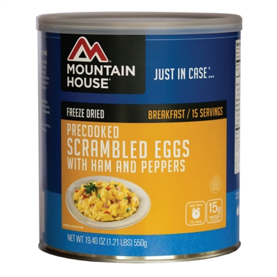 Mountain House #10 Scrambled Eggs w/ Ham
