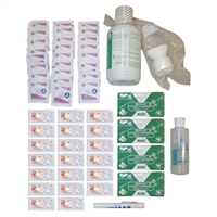 This 15 person trauma refill kit is great for refilling your first aid supplies. Containing ice pack, eye wash, and ointment