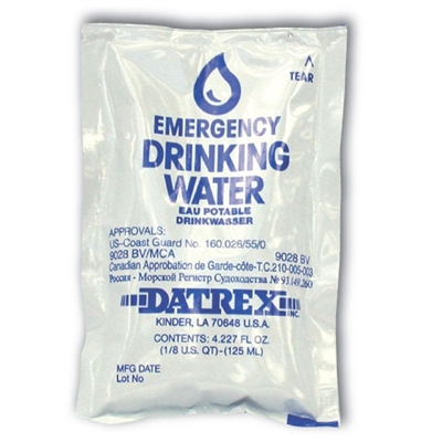 Drinking Water Pouch 4.227 oz. - Each