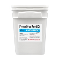 3 Day Food Supply Bucket - The perfect survival food to eat for emergency food.
