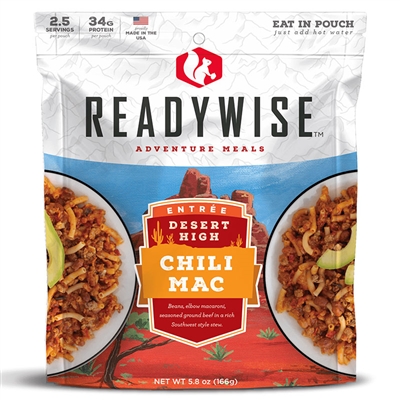 Readywise Desert High Chili Mac with Beef