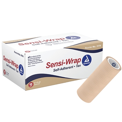 Sensi Wrap Self Adherent Bandage 4 in x 5 yd Case of 18