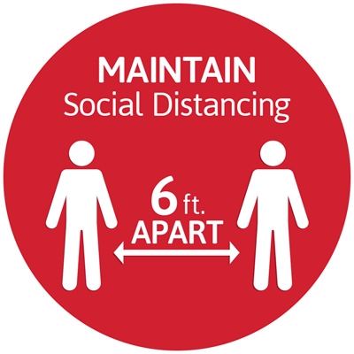 Social Distance Floor Sticker