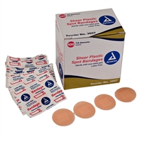 Sheer Spot Adhesive Bandage 7/8 in 100 Pack