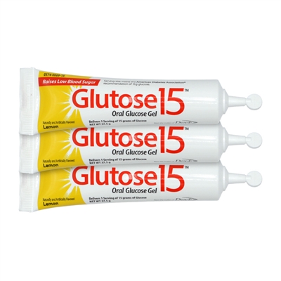 Glutose 15 Oral Glucose Gel - 3-Pack