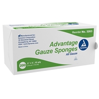 gauze pads non sterile 3 in x 3 in 200 pack