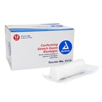 Stretch gauze bandage roll 3 in sterile 12 pack