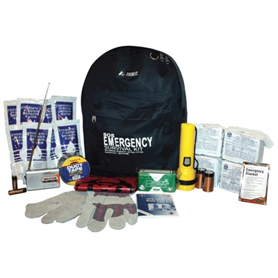 4 Person Emergency Survival Kit in backpack helps keep all the necessary supplies you'll need for an emergency safe.