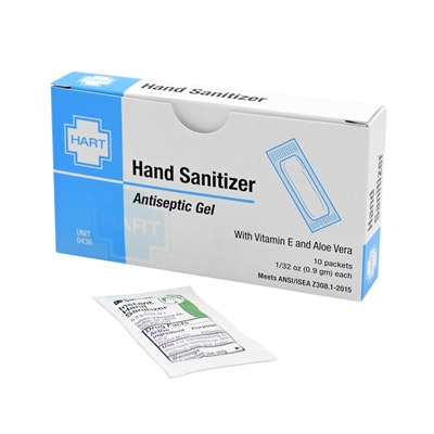 Instant Hand Sanitizer Packets - 10 Unit Box