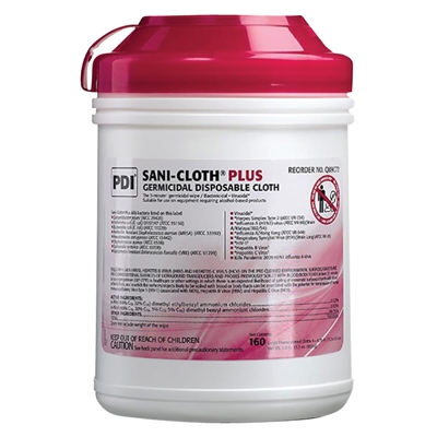 Sani-Cloth Plus Germicidal Disposable Cloth - 160 Tub