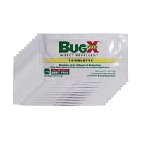 Bug X Insect Repellent Towelettes 10-Pack