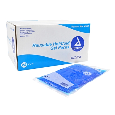 Reusable Hot / Cold Gel Pack 6 in x 9 in - 24-Pack