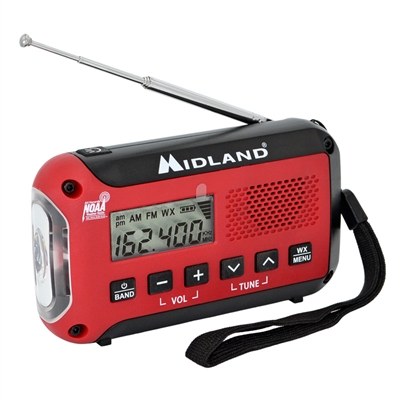 ER10VP Compact Emergency Alert AM FM Weather Radio