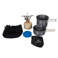 Portable Butane Stove, Fuel & Cook Set