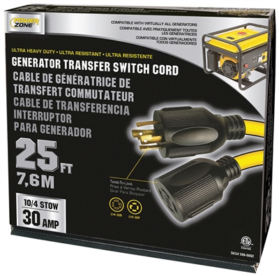 Yellow Jacket Generator Cord 25 Ft