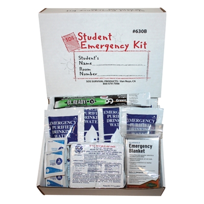 This student emergency kit is one of a kind and highly recommended to cover your most basic needs in the event of an emergency.