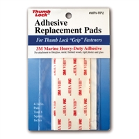 Thumb Lock Replacement Adhesive Pads - 1" x 2" - 18-Pack