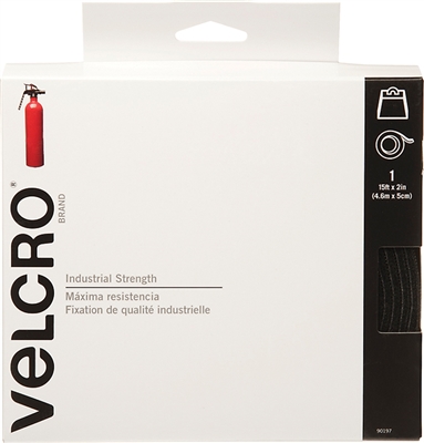 VELCRO Brand Self Adhesive Fastener -Black 2 in x 15 ft