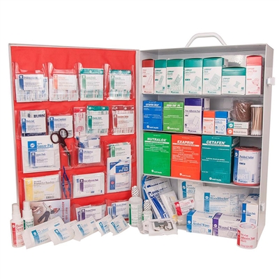 This class B meal cabinet is filled with all the products that you'll need for an emergency at home or work.