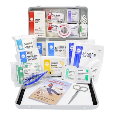50-Person First Aid Kit - Metal Case
