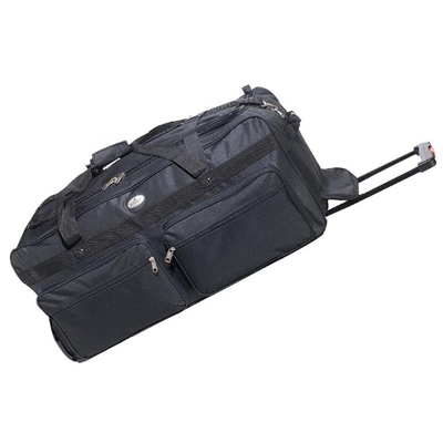 36 in Wheeled Duffel Bag - Black