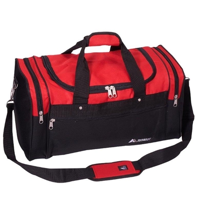 21 in Sport Duffel Bag Red and Black