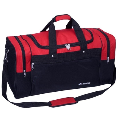 26 in Large Sport Duffel Bag Red and Black