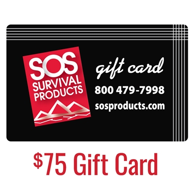75 dollar SOS Gift Card