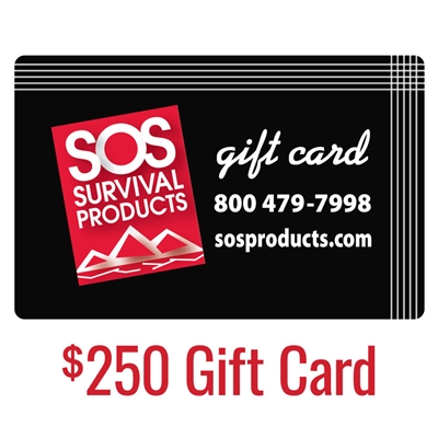 250 dollar SOS Gift Card