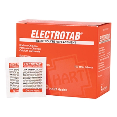 Electrolyte Dehydration Tablets - 100 Tablets *Short Shelf Life Expires 7/2014*