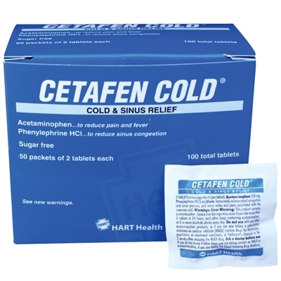 Cetafen Cold & Sinus Relief Tablets - EXPIRES 11/20