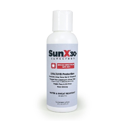 SunX30+ Sunscreen - 8 oz. bottle - Expires 9/20