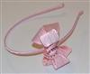 Structured bow headband with Rhinestones