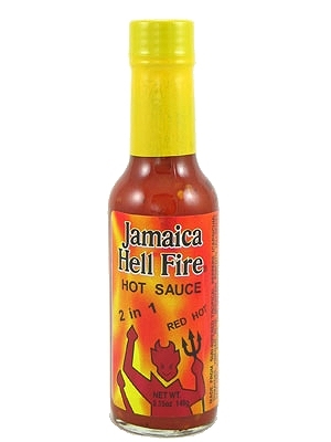 Jamaica Hell Fire 2 in 1 Red Hot Sauce