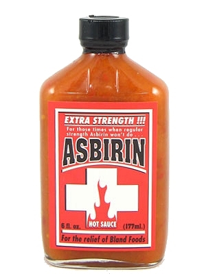 Asbirin Extra Strength Hot Sauce