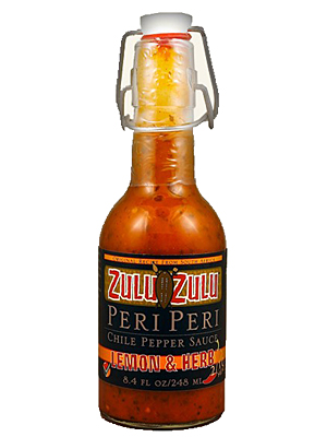 Zulu Zulu Lemon and Herb Peri Hot Sauce