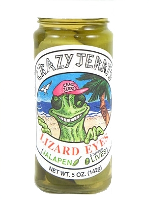 Crazy Jerry's Lizard Eyes Jalapeno Stuffed Olives