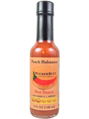 Pucker Butt Peach Habanero Hot Sauce