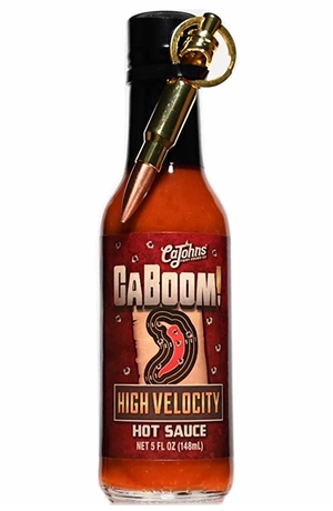 Caboom! High Velocity Hot Sauce with Bullet Keychain, 5oz.