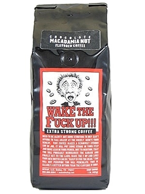 Wake The Fuck Up! Coffee Chocolate Macadamia Nut Flavor