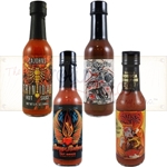 Hottest Trinidad Scorpion and Moruga Hot Sauces 4 Pack