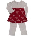 Indiana IU Toddler 2-pc Dress Legging Set by Sara Lynn Togs