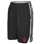 ADIDAS "Hoops" 3 Stripe Black Indiana "IU" Athletic Shorts