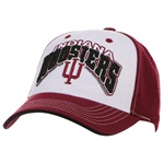 Indiana Hoosiers White Panel Structured Adjustable Cap from TOW